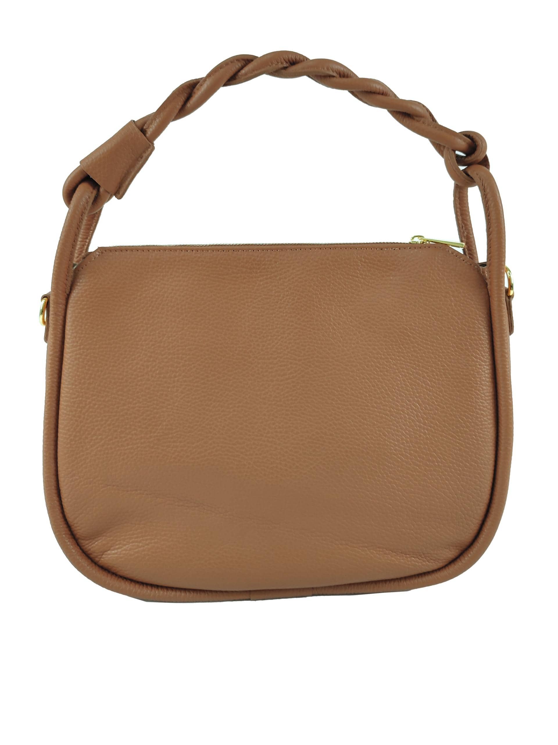 FLORENCE LEATHER - Leather bag with braided handle