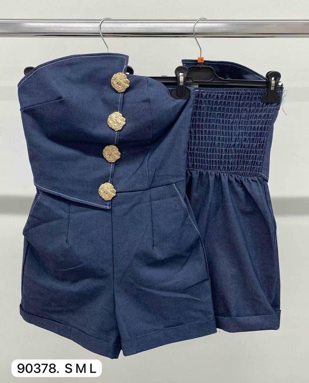 BAGOO&FI - Blue Denim Top